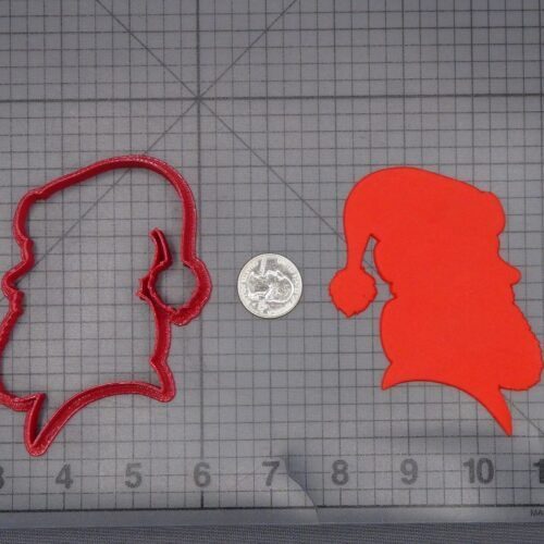 Christmas - Santa Claus Head 266-L038 Cookie Cutter Silhouette