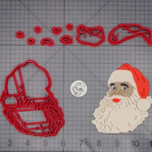 Christmas - Santa Claus Head 266-L069 Cookie Cutter Set