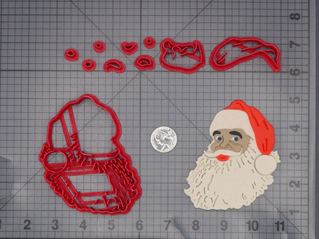 Christmas - Santa Claus Head 266-L069 Cookie Cutter Set