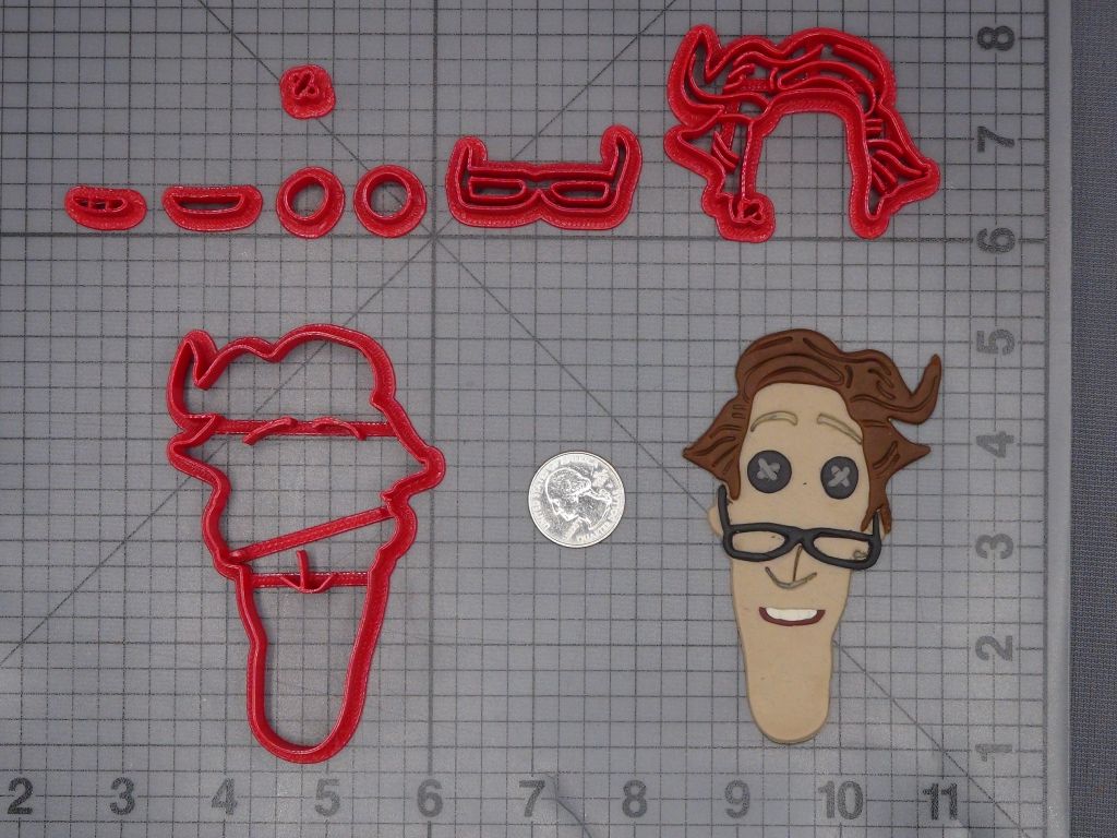 Coraline - Other Father Head 266-L119 Cookie Cutter Set