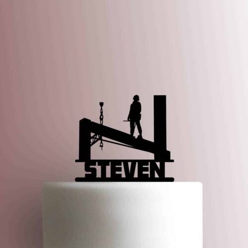 Custom Iron Worker Name 225-B914 Cake Topper