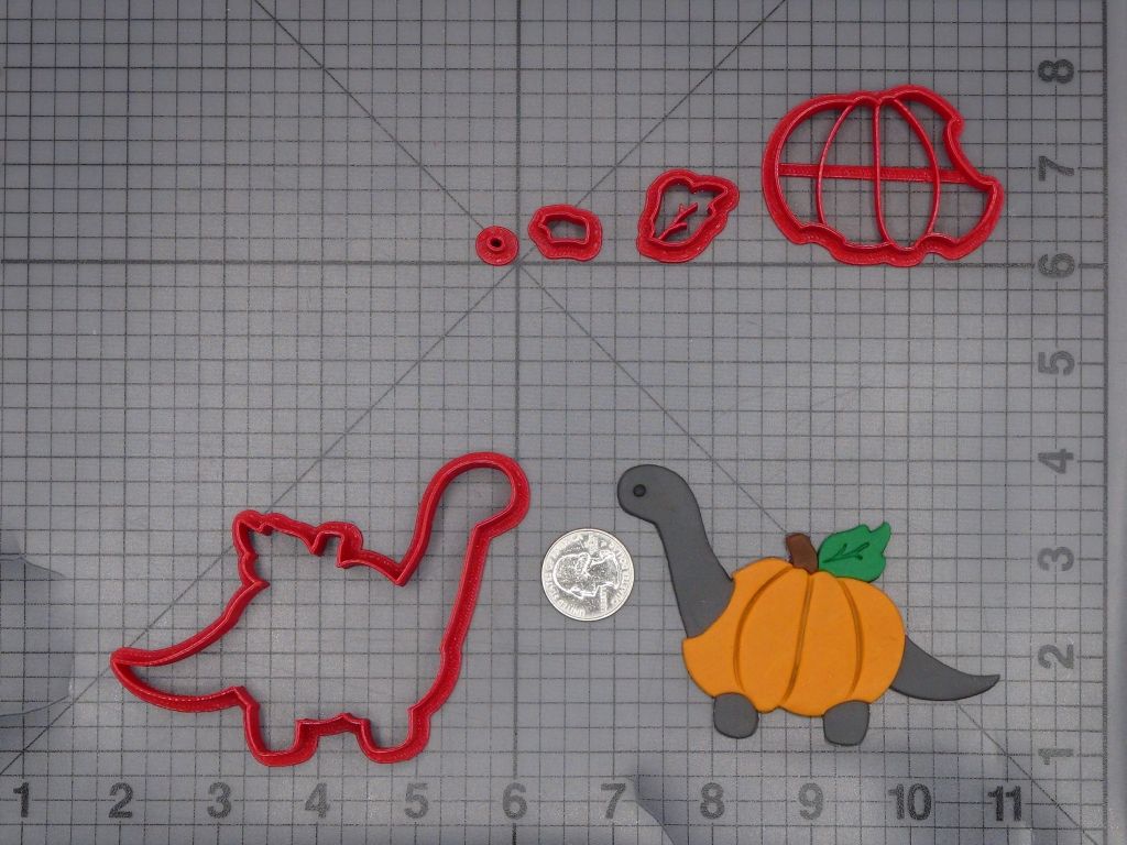 Dinosaur Pumpkin 266-L025 Cookie Cutter Set