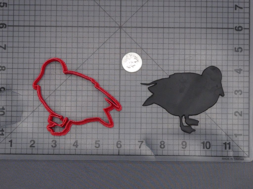 Duck 266-L009 Cookie Cutter Silhouette
