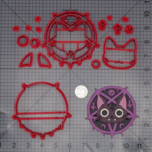 Halloween - Cat Pentagram 266-L061 Cookie Cutter Set