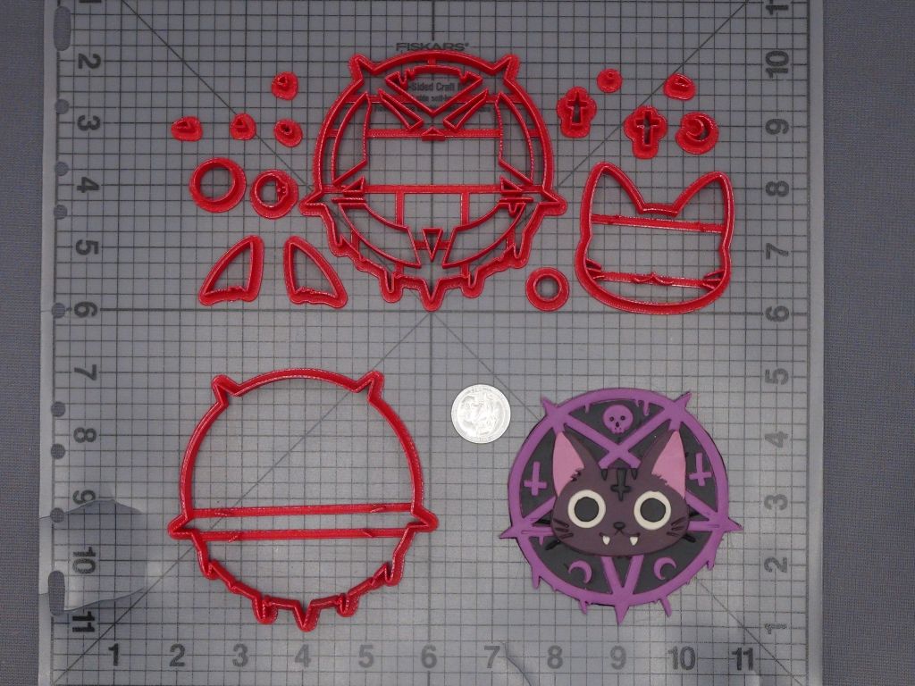 Halloween - Cat Pentagram 266-L061 Cookie Cutter Set