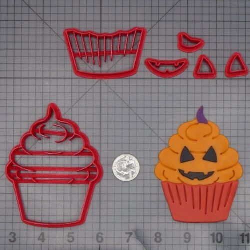 Halloween - Jack O Lantern Cupcake 266-L029 Cookie Cutter Set