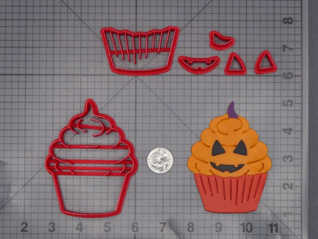 Halloween - Jack O Lantern Cupcake 266-L029 Cookie Cutter Set