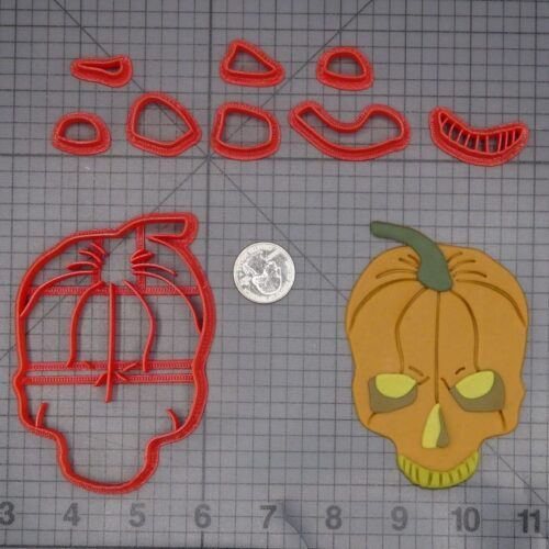 Halloween - Jack O Lantern Skull 266-K994 Cookie Cutter Set
