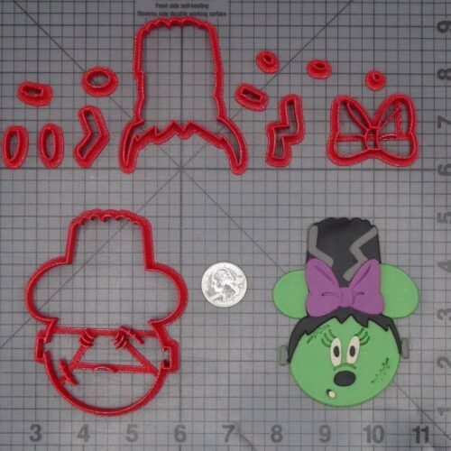 Halloween - Minnie Mouse Bride of Frankenstein 266-L085 Cookie Cutter Set
