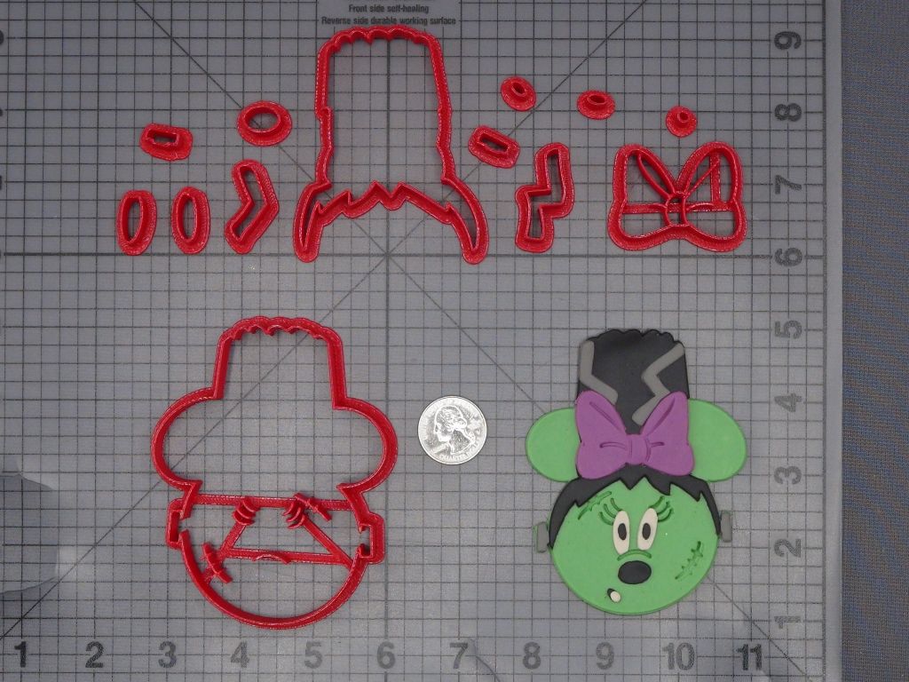 Halloween - Minnie Mouse Bride of Frankenstein 266-L085 Cookie Cutter Set