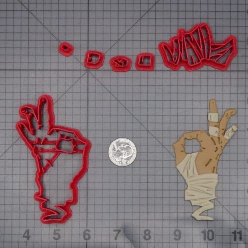Halloween - Mummy Okay Hand 266-L067 Cookie Cutter Set
