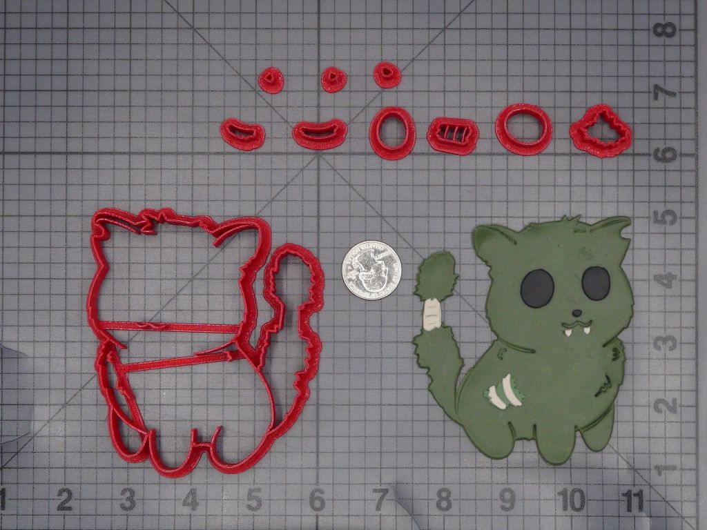 Halloween - Zombie Cat 266-K997 Cookie Cutter Set