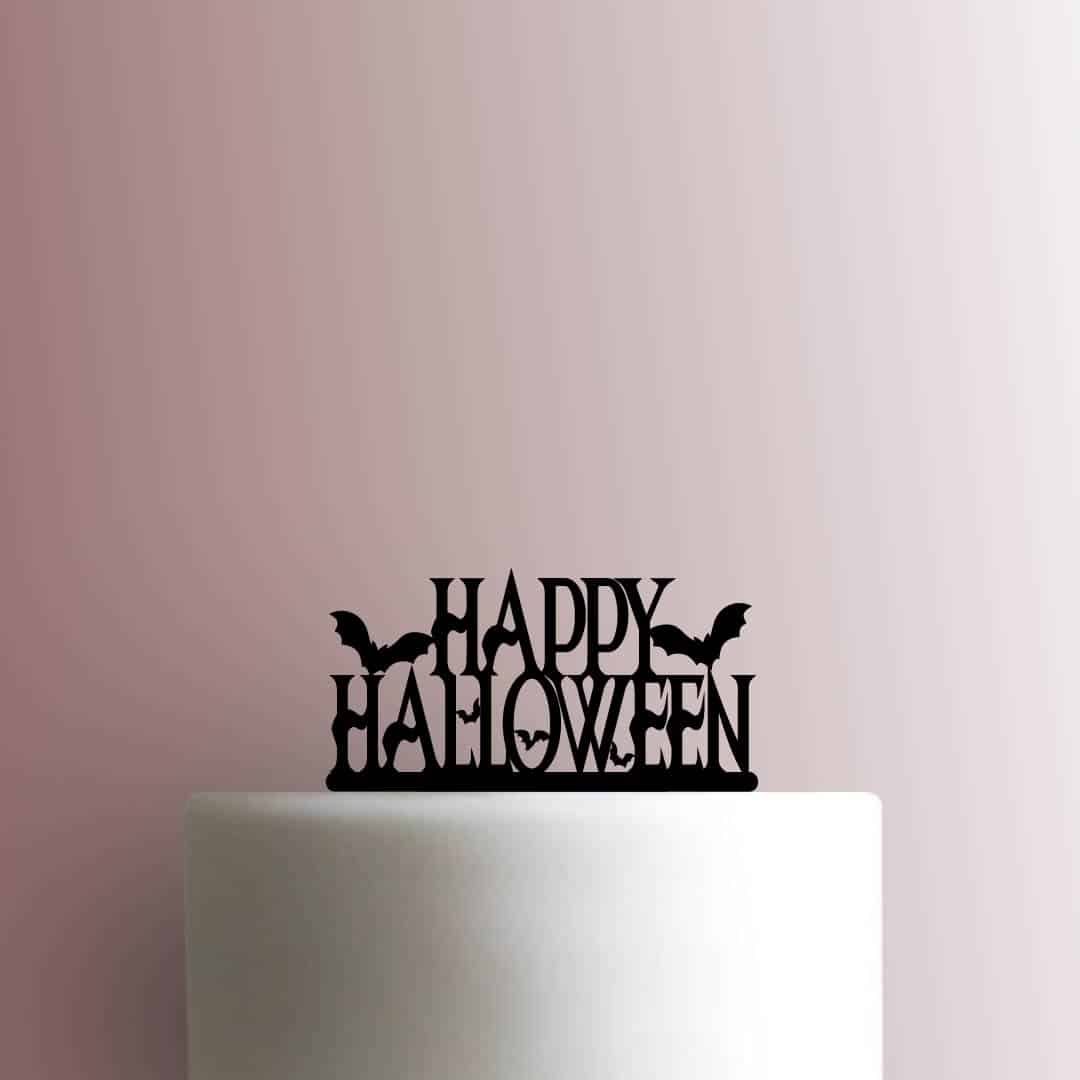 Happy Halloween Bats 225-C038 Cake Topper