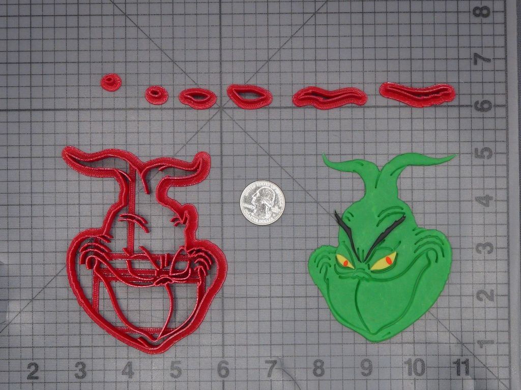 How the Grinch Stole Christmas - Grinch Head 266-L089 Cookie Cutter Set