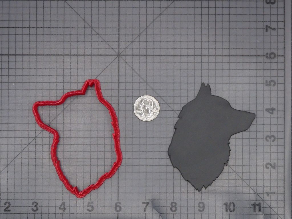 Husky Dog Head 266-L010 Cookie Cutter Silhouette