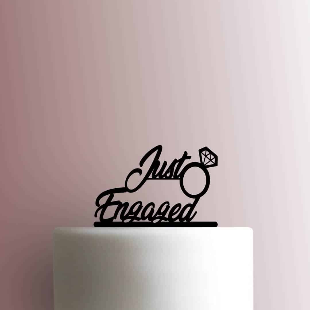 Just Engaged 225-B913 Cake Topper
