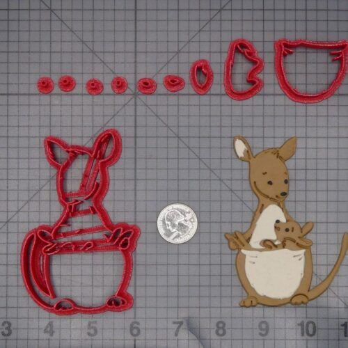 Kangaroo Mom and Baby 266-K957 Cookie Cutter Set