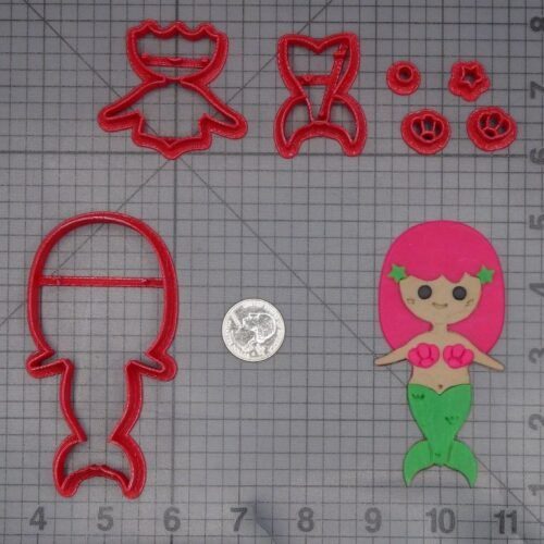 Mermaid Body 266-K959 Cookie Cutter Set