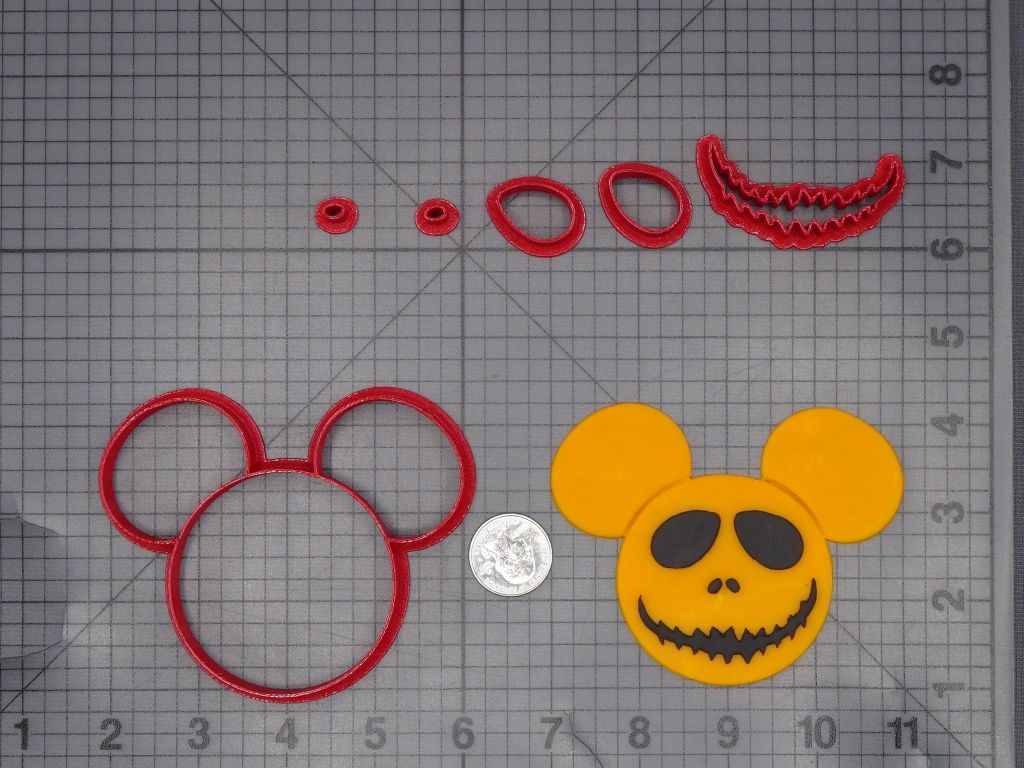 Mickey Ears - Nightmare Before Christmas - Jack 266-L084 Cookie Cutter Set