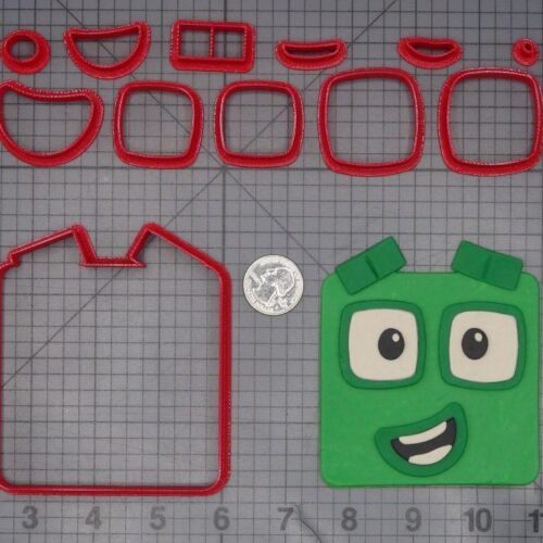 Numberblock Adventures - Four Head 266-L198 Cookie Cutter Set