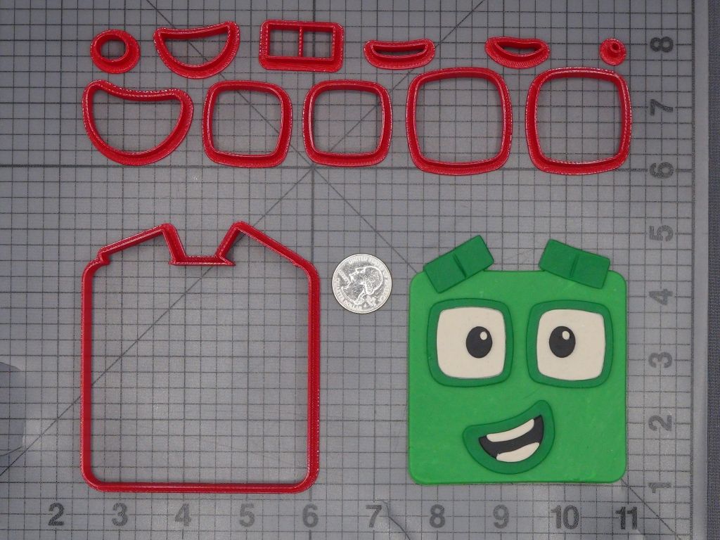 Numberblock Adventures - Four Head 266-L198 Cookie Cutter Set