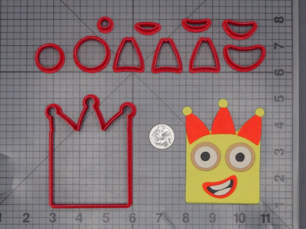 Numberblock Adventures - Three Head 266-L120 Cookie Cutter Set