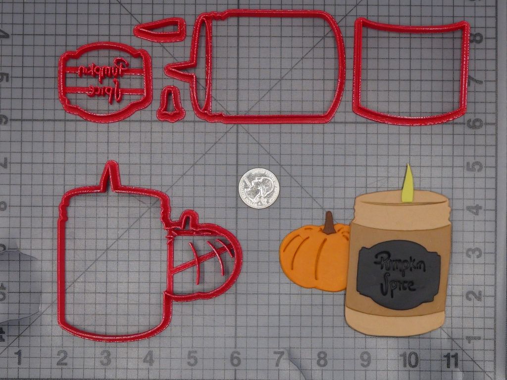 Pumpkin Spice Candle 266-K988 Cookie Cutter Set
