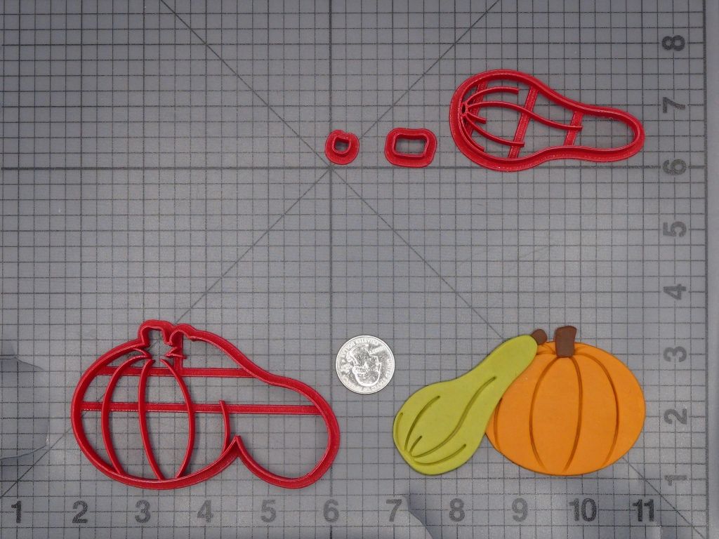 Pumpkin and Squash 266-K989 Cookie Cutter Set