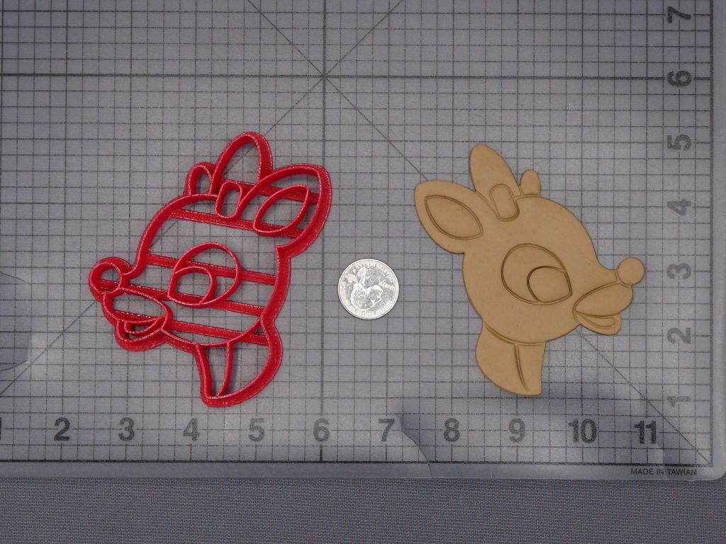 Rudolph the Red Nosed Reindeer Head 266-L042 Cookie Cutter