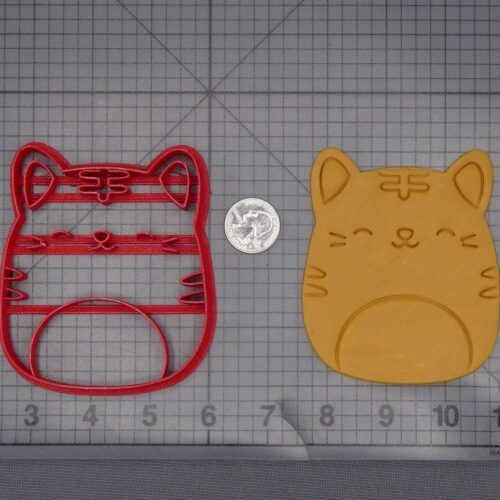 Squishmallow - Nathan Tabby Cat 266-L144 Cookie Cutter