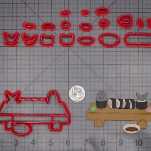 Sushi Tray 266-K893 Cookie Cutter Set
