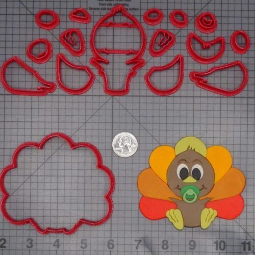 Thanksgiving - Turkey Baby 266-L024 Cookie Cutter Set