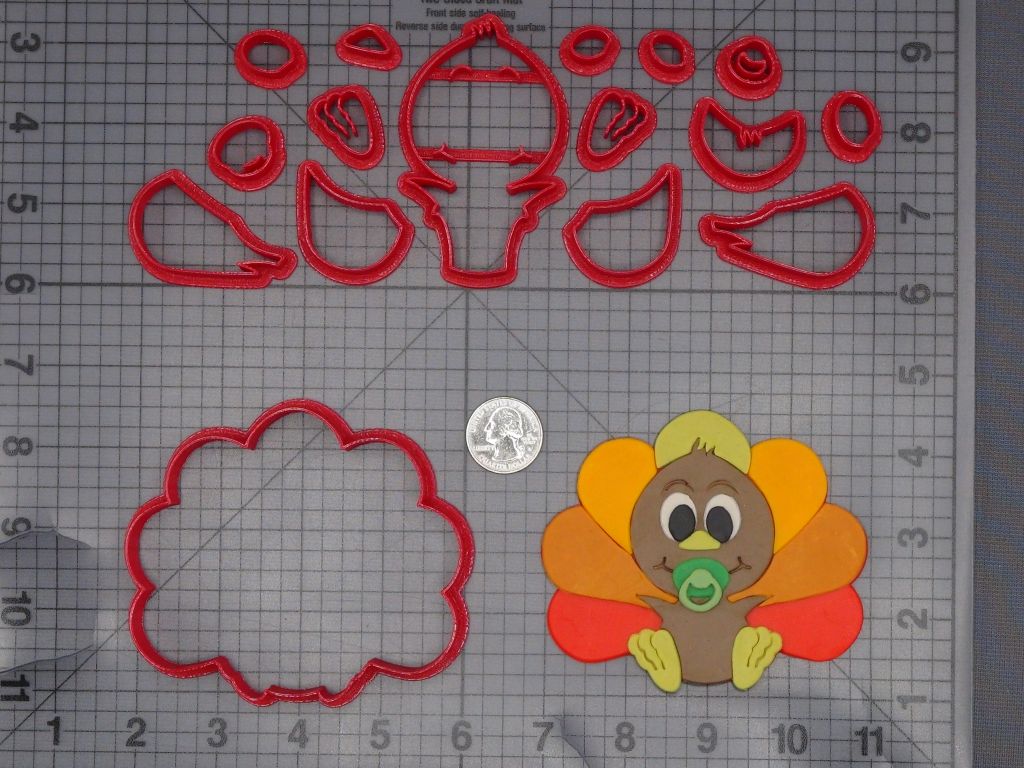 Thanksgiving - Turkey Baby 266-L024 Cookie Cutter Set