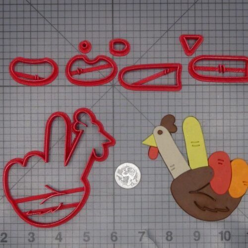 Thanksgiving - Turkey Peace Hand 266-L068 Cookie Cutter Set