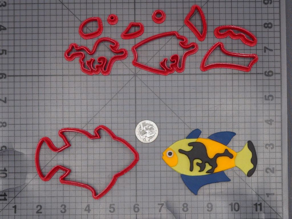 Tropical Fish 266-K920 Cookie Cutter Set