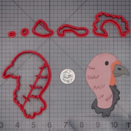 Turkey Head 266-K894 Cookie Cutter Set