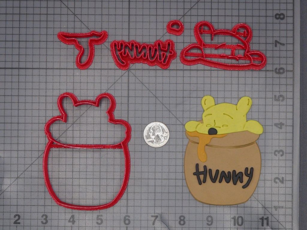 Winnie the Pooh in Hunny Pot 266-L222 Cookie Cutter Set
