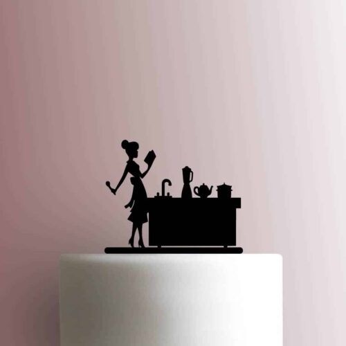 Woman in Kitchen 225-B912 Cake Topper