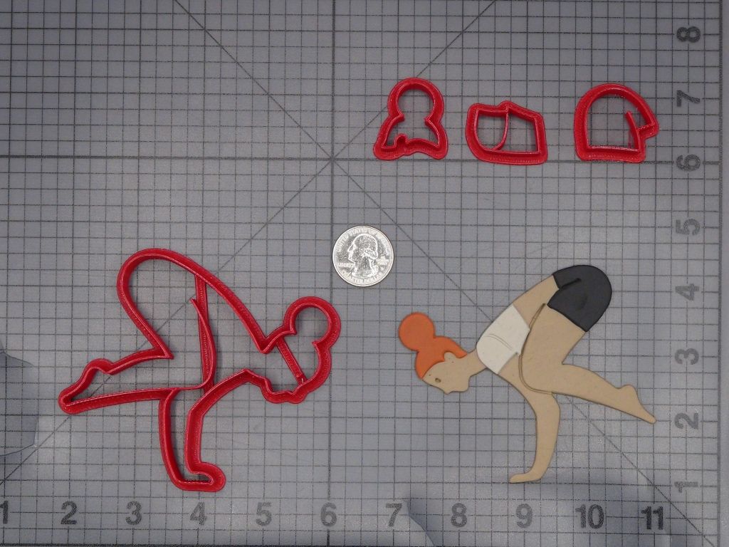 Yoga Pose 266-K891 Cookie Cutter Set