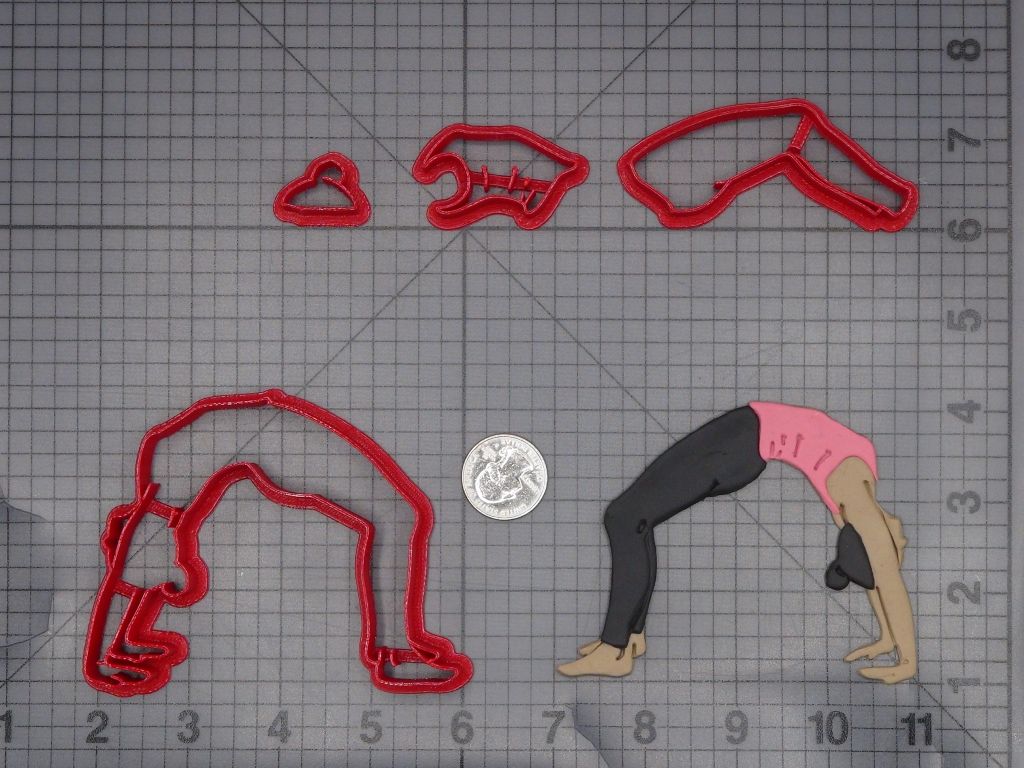 Yoga Pose 266-K918 Cookie Cutter Set