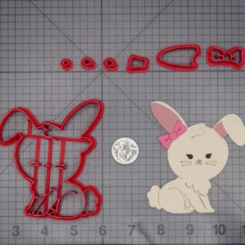 Bunny with Bow 266-L260 Cookie Cutter Set