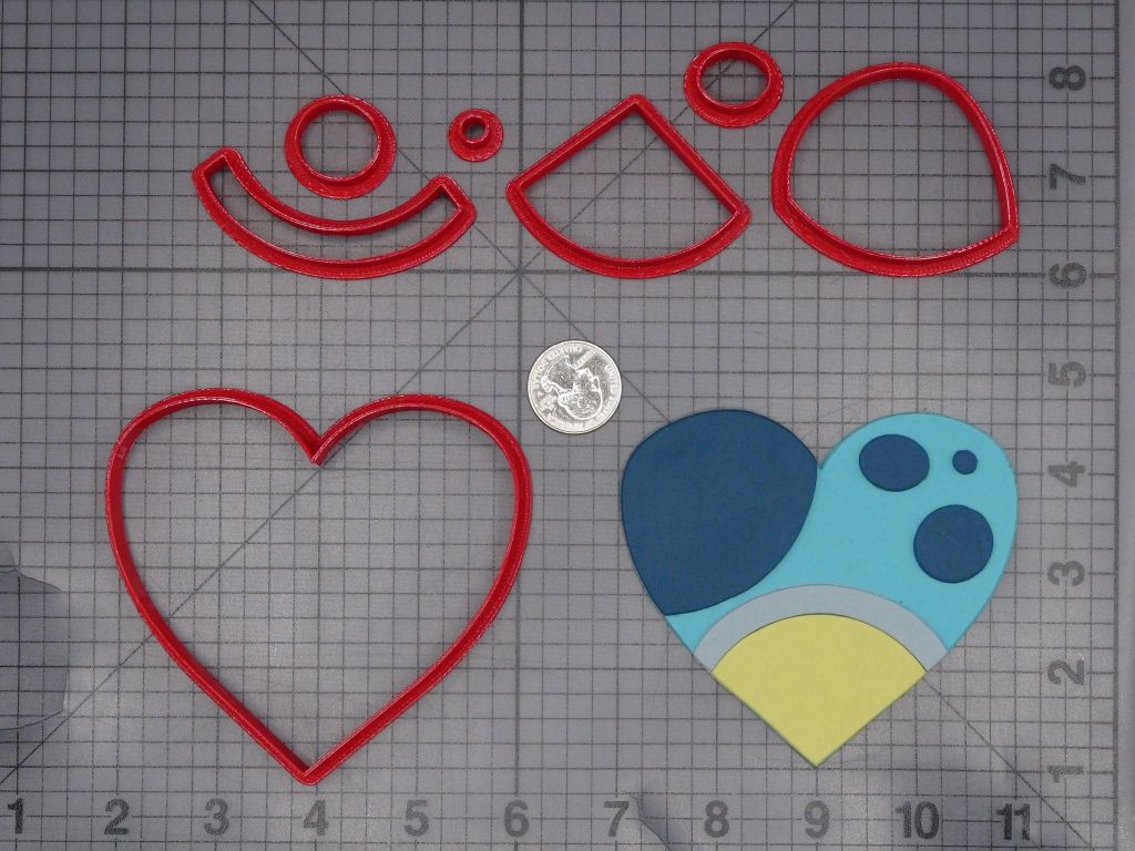 Bluey Heart 266-L258 Cookie Cutter Set