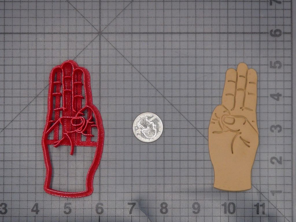 Boy Scouts Hand Symbol 266-L288 Cookie Cutter