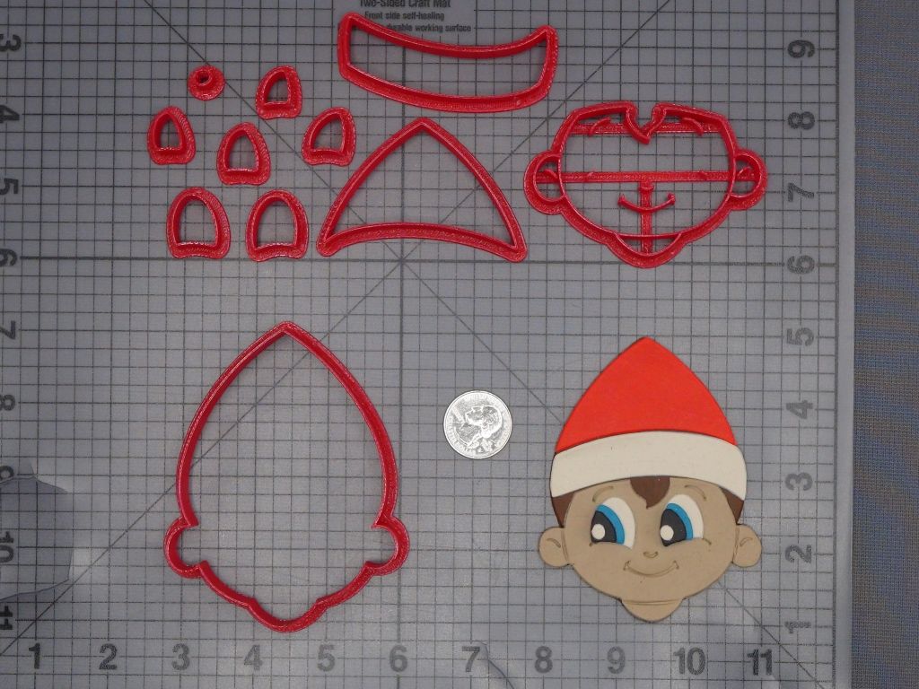 Christmas - Elf Face 266-L092 Cookie Cutter Set
