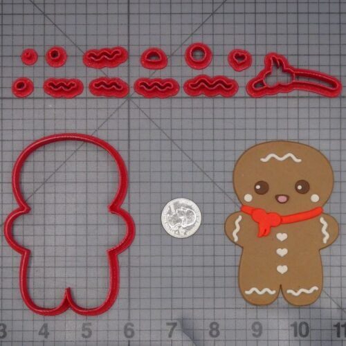 Christmas - Gingerbread Man Body 266-L100 Cookie Cutter Set