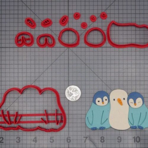 Christmas - Penguins with Snowman 266-L098 Cookie Cutter Set