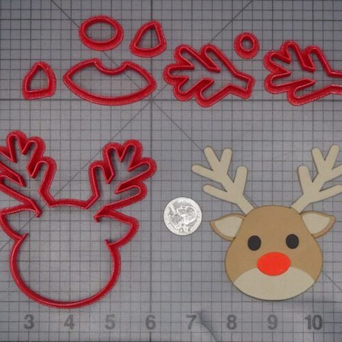 Christmas - Reindeer Head 266-L130 Cookie Cutter Set