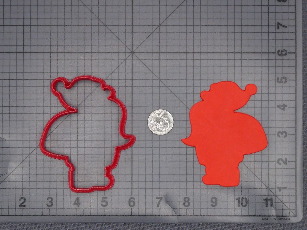 Christmas - Santa Claus Body 266-L106 Cookie Cutter Silhouette