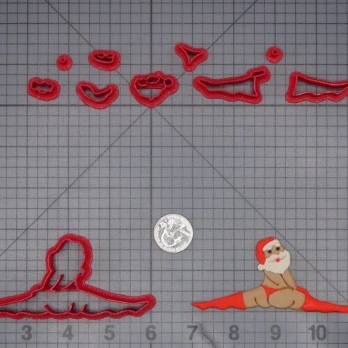Christmas - Santa Claus Splits Body 266-L129 Cookie Cutter Set