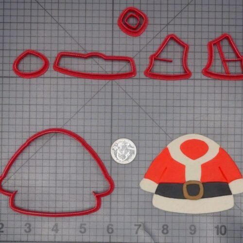 Christmas - Santa Claus Suit 266-L200 Cookie Cutter Set